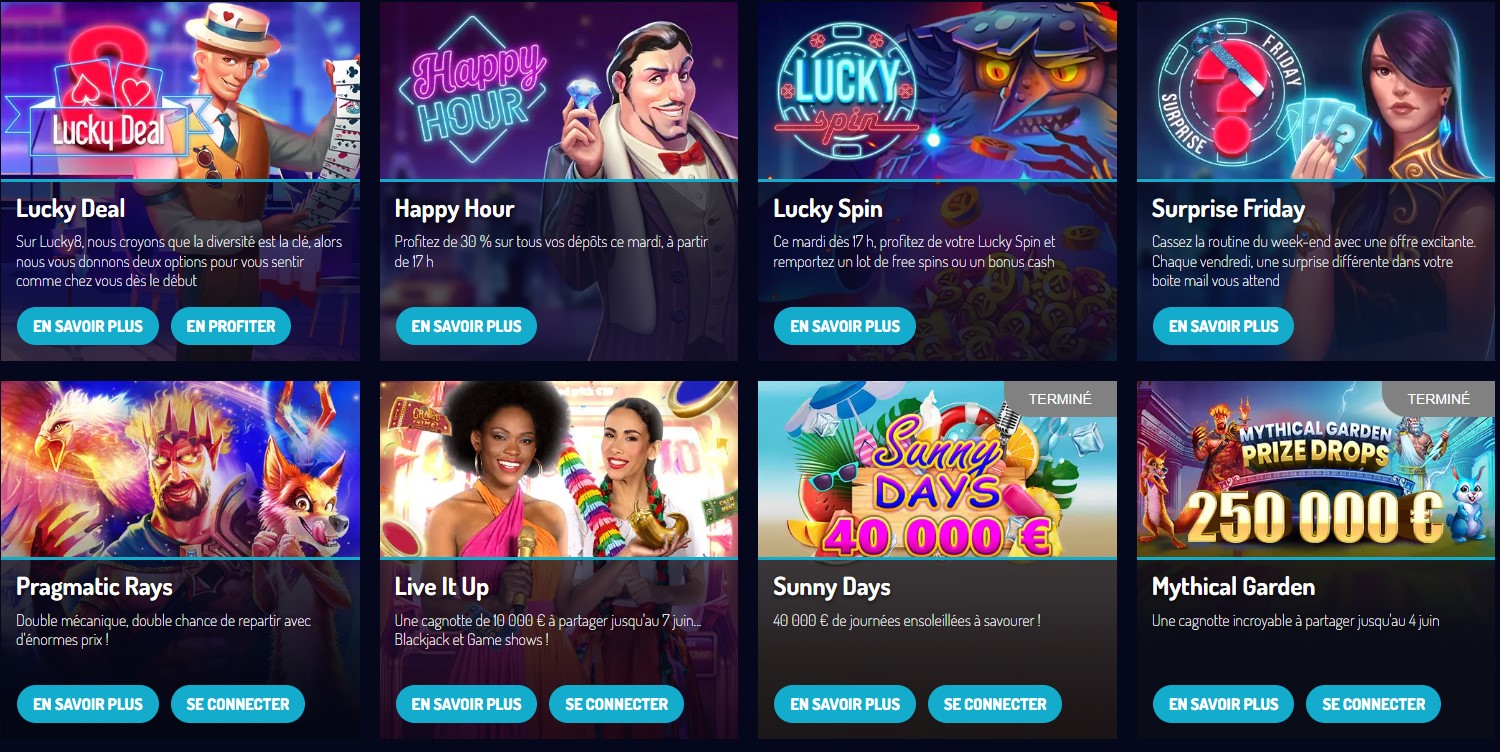 lucky8 casino jeux gratuits